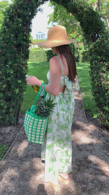 Pull-Tie French Scape Tote